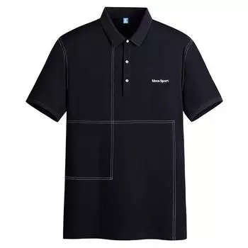Мужская рубашка поло, летняя деловая мужская футболка с вышитыми лацканами, 3 цвета L