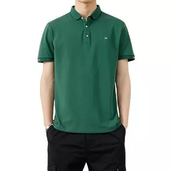 Мужская рубашка поло Летняя мужская деловая рубашка поло с лацканами с коротким рукавом Мужская повседневная футболка M