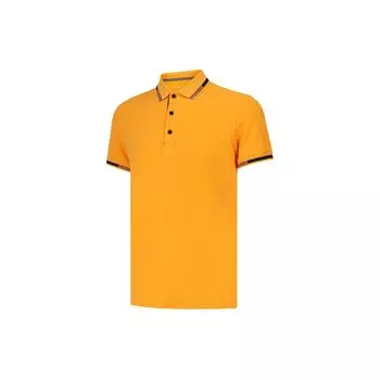 Мужская рубашка-поло Li Ning Color Block, оранжево-желтая APLS143-3 XXL