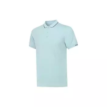 Мужская рубашка поло Li Ning Life Series, однотонная, дышащая, удобная, легкая, с коротким рукавом, светло-зеленая APLT083-6 2XL