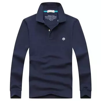 Мужская рубашка поло с длинным рукавом, деловые повседневные мужские футболки больших размеров, большие размеры 6XL чёрный