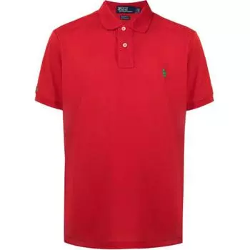 Мужская рубашка поло с коротким рукавом и вышитым логотипом Polo Ralph Lauren 710804077-015 S