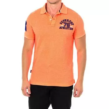 Мужская рубашка поло с короткими рукавами и воротником-лацканами M1110008A XS розовый