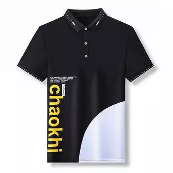 Мужская рубашка поло, свободная мужская летняя свободная футболка с круглым вырезом и коротким рукавом L