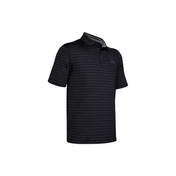 Мужская рубашка-поло в полоску Under Armour, черные 1351130-001 L