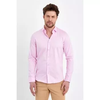 Мужская рубашка приталенного кроя из 100 % хлопка