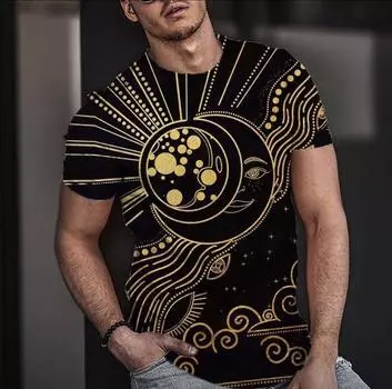 Мужская рубашка с 3D принтом, топы с короткими рукавами, летняя уличная модная индивидуальная футболка для мужчин, повседневные футболки, одежда большого размера XS