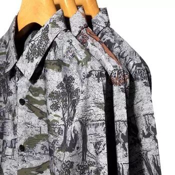 Мужская рубашка с цветочным принтом с длинными рукавами, Молодежная рубашка с цветочным узором, весенняя модная мужская повседневная рубашка с цветочным принтом для молодежи и среднего возраста. M