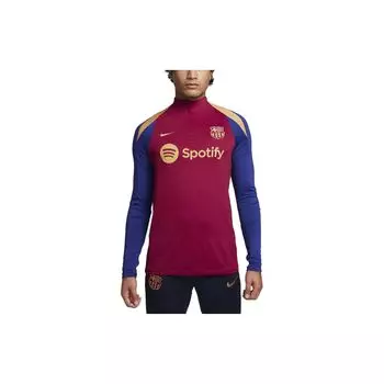 Мужская рубашка с длинным рукавом и полумолнией Nike Dri-FIT Soccer Drill, разноцветные FJ5531-621 M