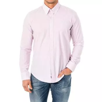 Мужская рубашка с длинным рукавом и воротником с лацканами LMC017