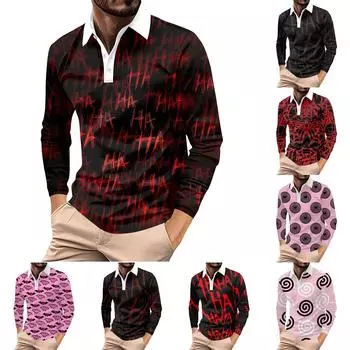 Мужская рубашка с длинными рукавами и воротником на пуговицах, модный повседневный топ XXXL розовый