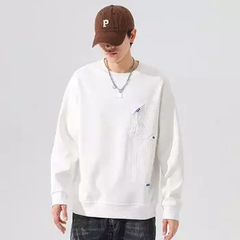 Мужская рубашка с длинными рукавами на весну, новый размер плюс, свободная корейская версия, трендовая, модная и универсальная повседневная толстовка M