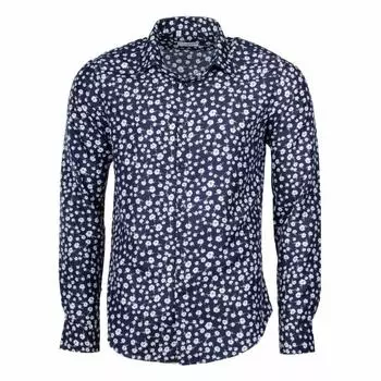 Мужская рубашка с длинными рукавами в цветочек BILL TORNADE