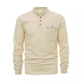 Мужская рубашка с круглым вырезом, мужская базовая рубашка, мужские пуловеры и топы с длинными рукавами S светло-серый