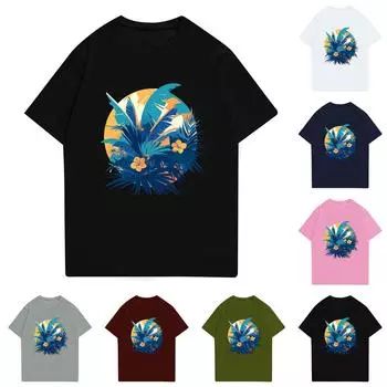 Мужская рубашка с воротником-стойкой и коротким рукавом, свободная рубашка для отдыха и отдыха, мужская XXL чёрный