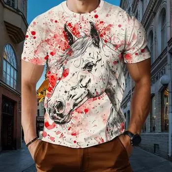 Мужская рубашка с животными, впечатление 3D HD, курта манги, гола-О, блузка повседневного криативного дневника, персонализированная мода, версия, нова S