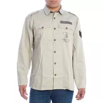 Мужская рубашка обычного кроя с длинным рукавом TMCE30-TW414 L бежевый