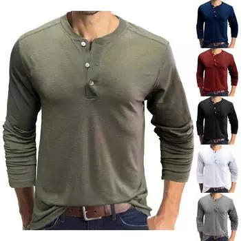 Мужская рубашка свободного покроя, тяжелая футболка с длинным рукавом и производительностью