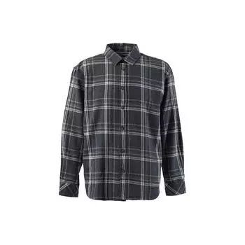 Мужская рубашка в клетку Cachet темно-синяя