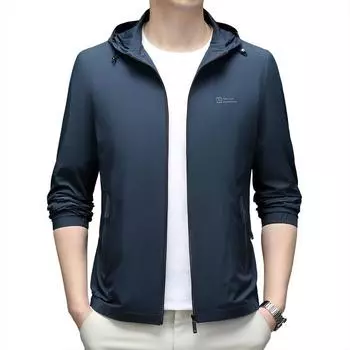 Мужская съемная шапка, тонкая куртка, повседневная куртка для мужчин среднего возраста M