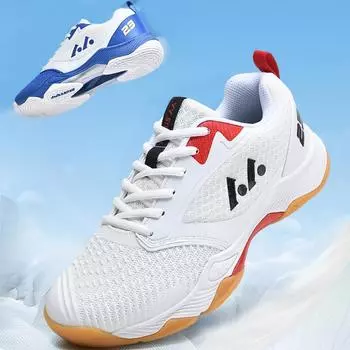 Мужская сетчатая дышащая ультра-легкая обувь для бадминтона, уличная обувь для фитнеса, тенниса, мужская обувь для настольного тенниса для гольфа 36 красный