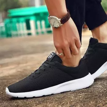 Мужская сетчатая обувь, дышащая повседневная обувь, кроссовки для бега, кроссовки большого размера 45, 46, 47 36