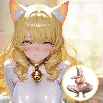 Мужская секс-кукла, мастурбационная чашка, взрослые, аниме, женщины-кошки, большая грудь, силиконовые куклы, эротические секс-игрушки One Size