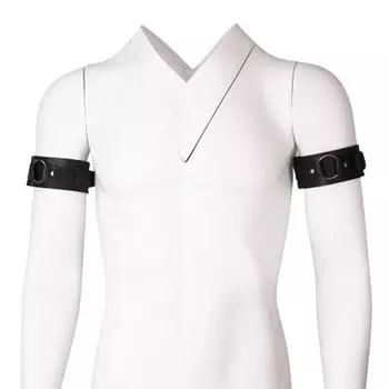 Мужская сексуальная повязка на руку из искусственной кожи, браслет, ремни, регулируемые, бондаж, клетка для тела, рука, косплей, клубная одежда