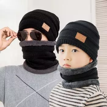 Мужская шапка-пуловер, ветрозащитная, зимняя, теплая, утолщенная, вязаная шапка для отдыха на природе Adult