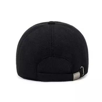 Мужская шапка, сезонная, для людей среднего и пожилого возраста, модная шерстяная бейсболка, теплая шапка для пожилых людей, утепленная хлопковая шапка с защитой ушей Adjustable серый