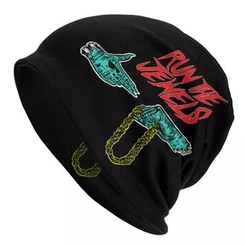 Мужская шапка в стиле хип-хоп Run The Jewels, аксессуары, костюм на все сезоны, вязаная шапка в стиле хип-хоп для мужчин One Size