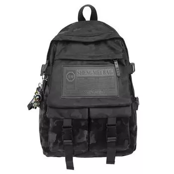 Мужская школьная сумка, студенческий камуфляжный рюкзак, большой вместимости, дорожный рюкзак, женская компьютерная сумка серый