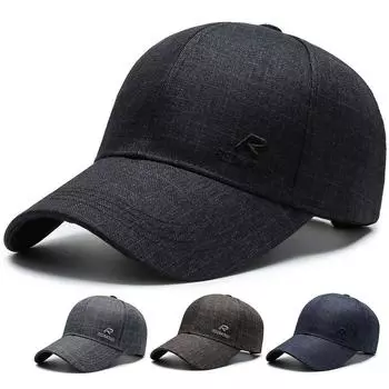 Мужская шляпа, бейсболка в клетку, простая повседневная мужская шляпа для путешествий, тимбилдинга, рыбалки, кепка с вышитым козырьком Adjustable