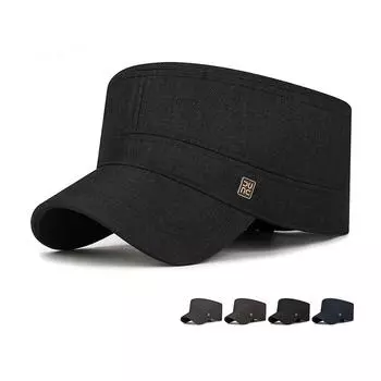 Мужская шляпа Four Seasons Flat Top для среднего возраста, деловая, солнцезащитная шляпа кофейный