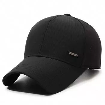 Мужская шляпа, летняя шляпа от солнца, быстросохнущая спортивная шляпа, бейсбольная шляпа для активного отдыха, солнцезащитная шляпа чёрный