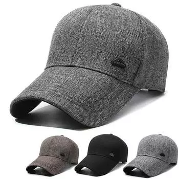 Мужская шляпа с длинными полями, весенне-осенняя дышащая кепка с солнцезащитным козырьком для путешествий, бейсболка, кепка с козырьком, кепка для гольфа светло-серый