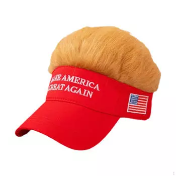 Мужская шляпа с париком, стильный солнцезащитный козырек, бейсболка для улицы