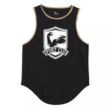 Мужская спортивная футболка для спортзала, сетчатые быстросохнущие майки с круглым вырезом, фитнес-баскетбольная одежда для мужчин, рубашки без рукавов, жилет с принтом 3XL белый