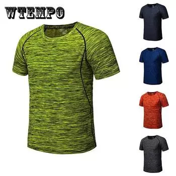 Мужская спортивная футболка, летняя уличная рубашка, дышащая, повседневная, быстросохнущая, с коротким рукавом, эластичная, для бездорожья, футболки, одежда для бега XXXXXL оранжевый