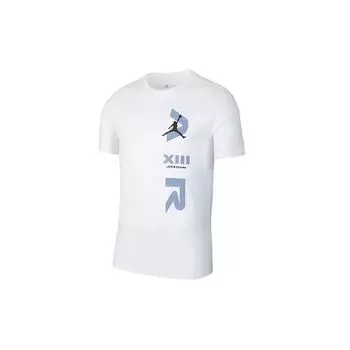 Мужская спортивная футболка с коротким рукавом Jordan Legacy AJ13, белая CW0796-100 XXXL