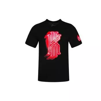 Мужская спортивная футболка с коротким рукавом с принтом Nike Dri-Fit Kyrie Irving, черные BV8321-010 L