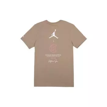 Мужская спортивная футболка с короткими рукавами Air Jordan x CLOT Terracotta Warrior, топы цвета хаки AR8390-202 S