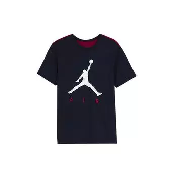 Мужская спортивная футболка с логотипом Jordan и цветными блоками, черный, красный AV8451-451 M