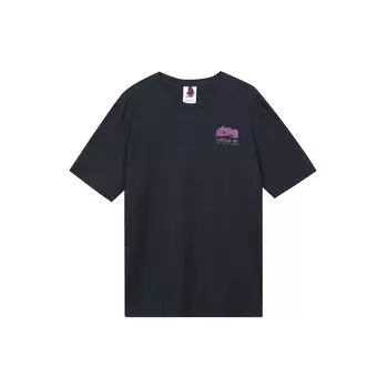 Мужская спортивная футболка с принтом Trefoil Mountain Adidas Originals Legend-Ink-Blue H13912 XS