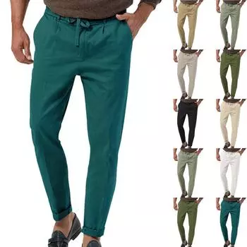 Мужская спортивная карманная рабочая одежда, повседневные свободные шорты, повседневные шорты для бега на шнурке L армия зеленый