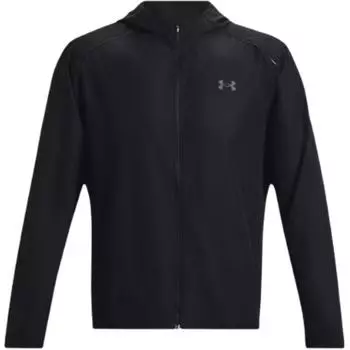 Мужская спортивная куртка для бега с капюшоном и логотипом Under Armour Storm, черная 1376795-001 XL