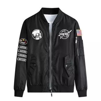 Мужская спортивная куртка Flight, воротник-стойка, двусторонняя куртка, мужская повседневная модная бейсбольная форма на весну и осень M