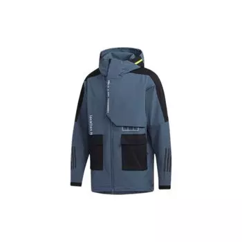 Мужская спортивная куртка с капюшоном Adidas Tech Full-Zip, верхняя одежда Legacy-Blue FU6573 XXL
