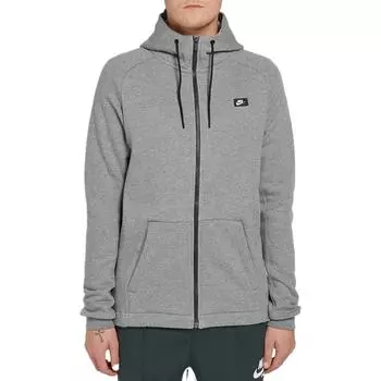 Мужская спортивная куртка с капюшоном и нашивкой-логотипом Nike Kangaroo Pocket, серая 835858-091 L