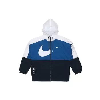Мужская спортивная куртка с капюшоном Nike Swoosh, верхняя одежда, синяя DJ8038-401 M